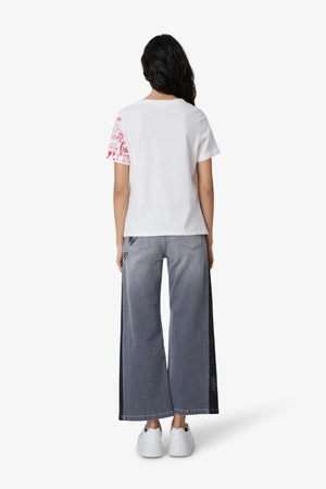 Baumwollshirt mit Illustration 05