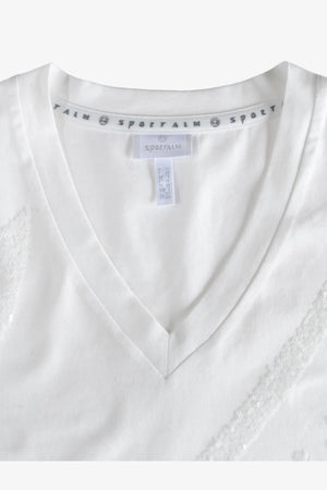 T-Shirt mit Paillettenstickerei 06