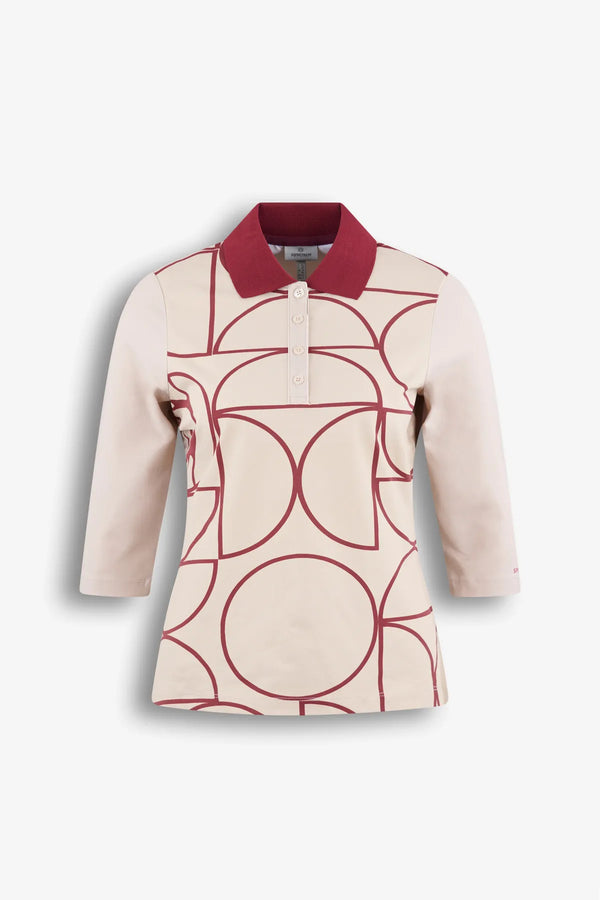 Polo-Shirt mit Allover-Print 01