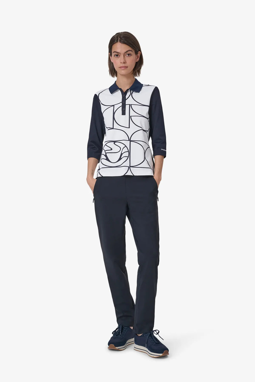Polo-Shirt mit Allover-Print 03