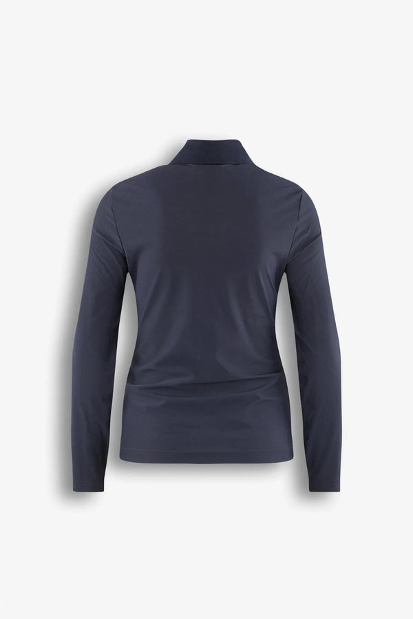 Langarm-Polo mit Frontprint 02