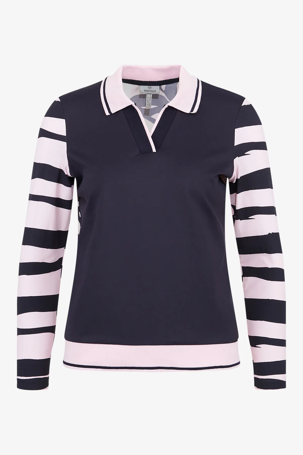 Sweatshirt mit Polokragen 01