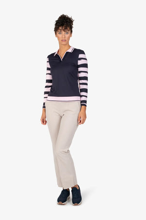 Sweatshirt mit Polokragen 02