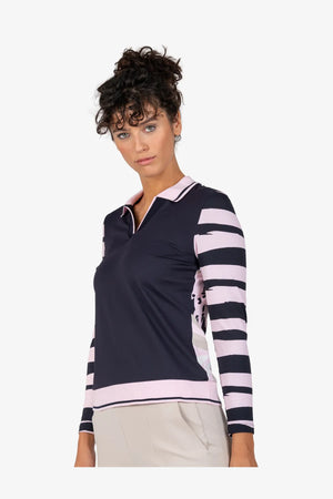 Sweatshirt mit Polokragen 05