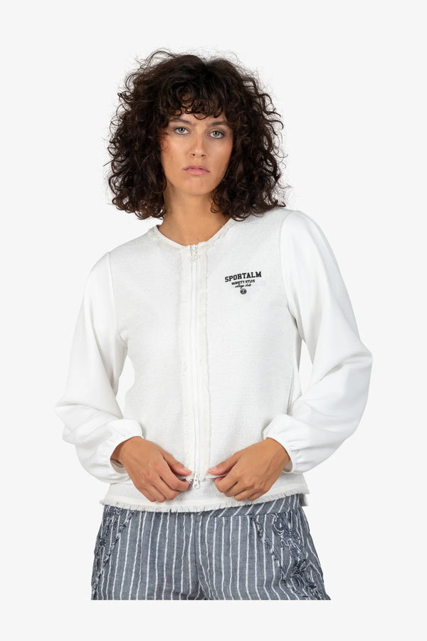 Sweat-Jacke mit Rundhalsausschnitt 05
