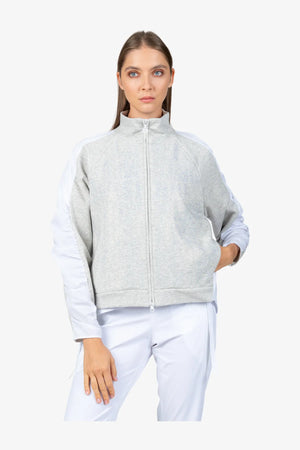 Sweat-Jacke mit Stehkragen 05