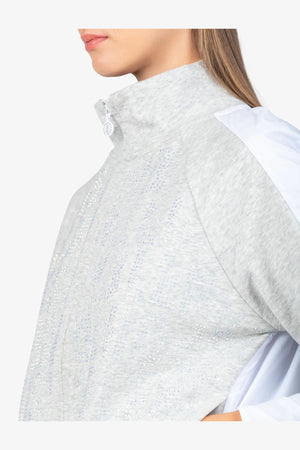 Sweat-Jacke mit Stehkragen 06