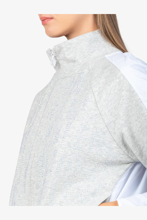 Sweat-Jacke mit Stehkragen 06