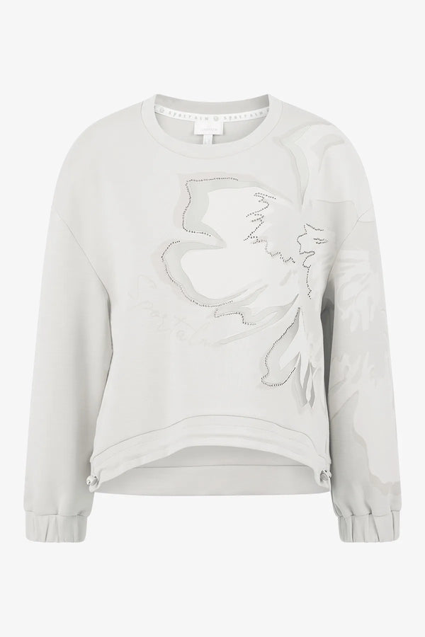 Sweater mit stilvollem Print 01