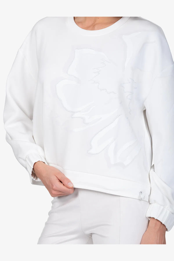 Sweater mit stilvollem Print 06