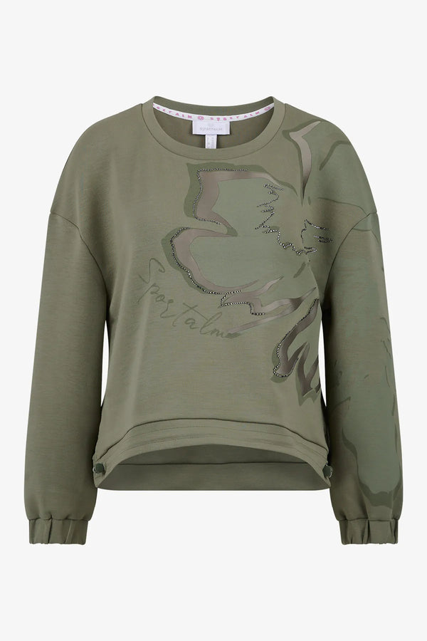 Sweater mit stilvollem Print 01