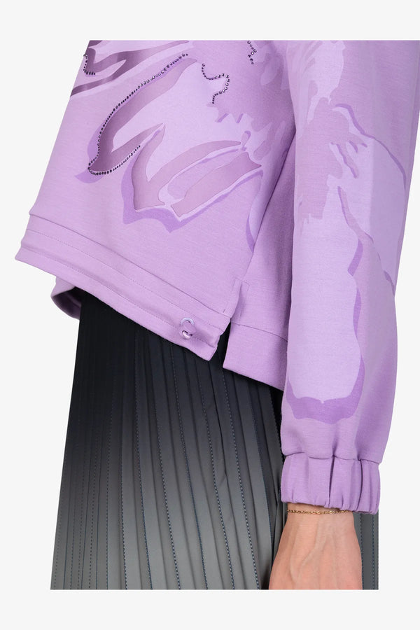 Sweater mit stilvollem Print 07