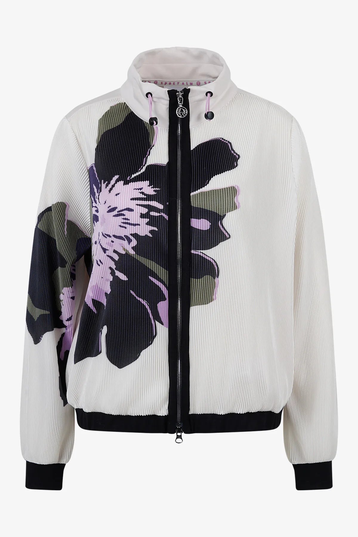 Sweat-Jacke mit floralem Print 01