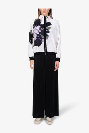 Sweat-Jacke mit floralem Print 03