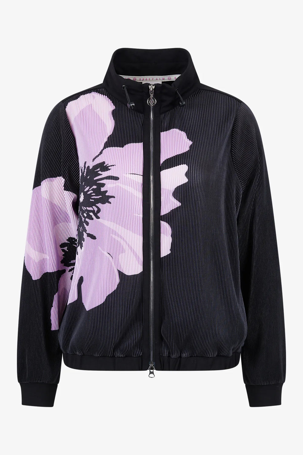 Sweat-Jacke mit floralem Print 01
