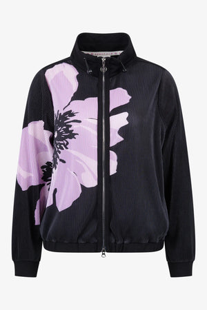Sweat-Jacke mit floralem Print 01
