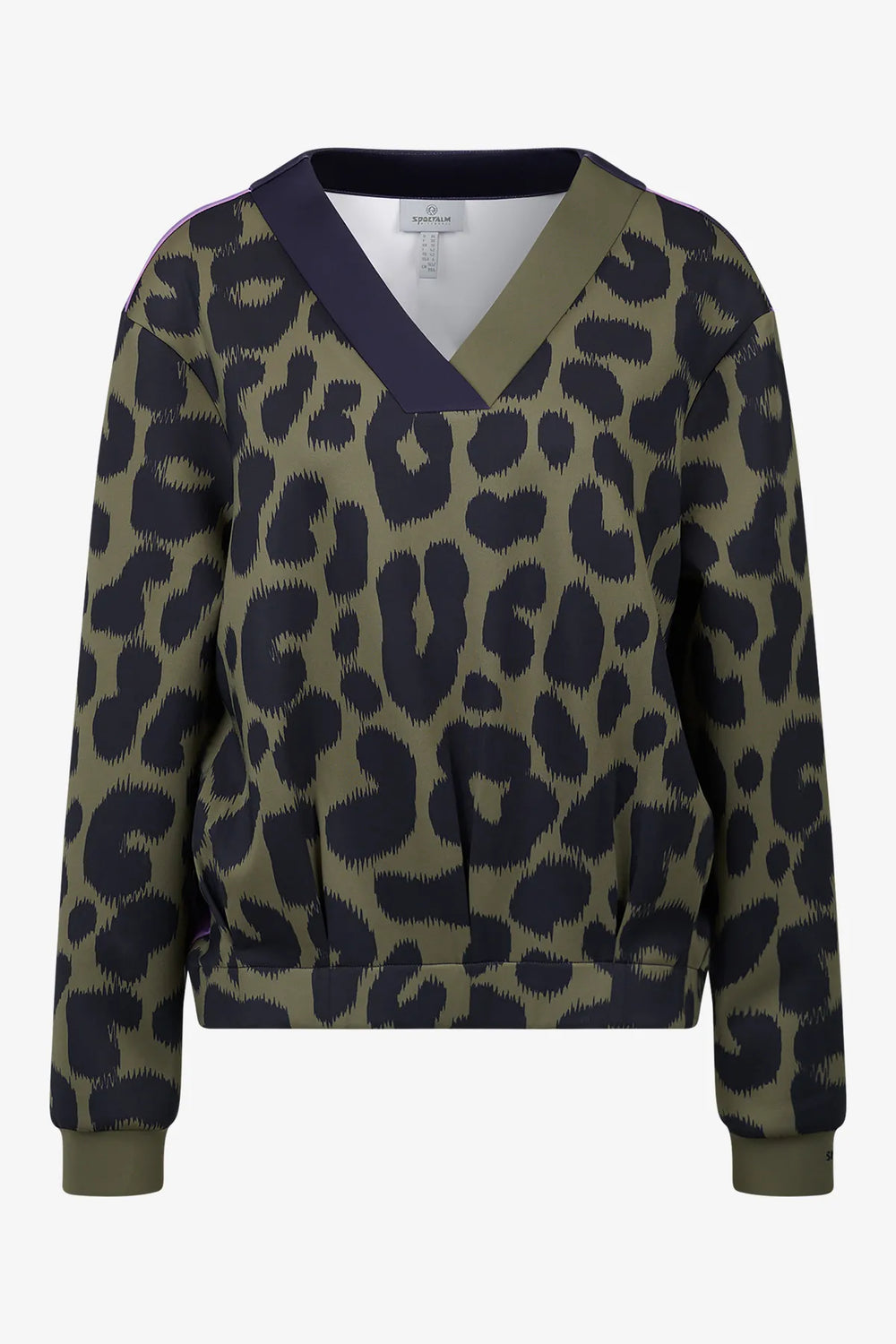 Sweater mit Leo-Print 01