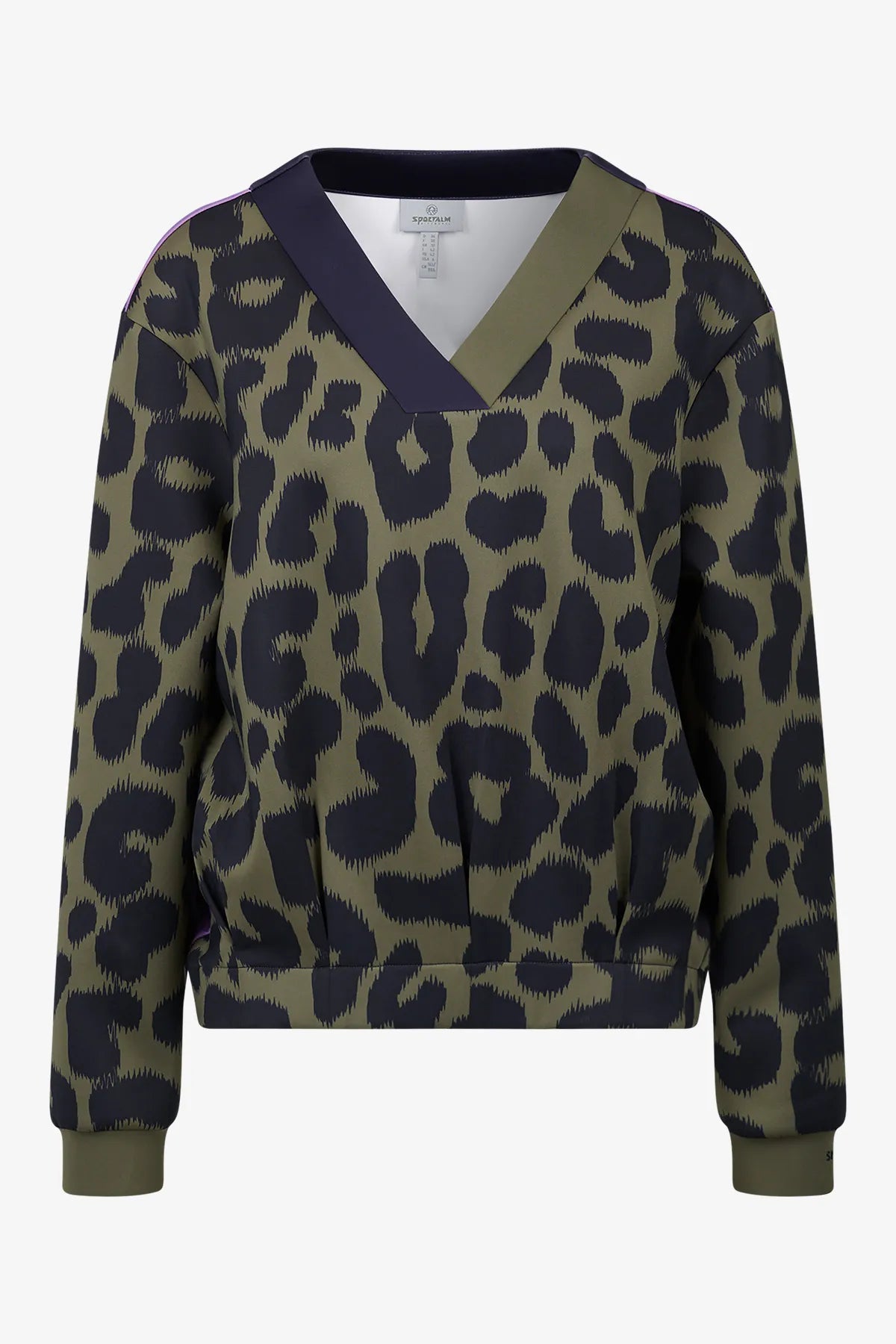 Sweater mit Leo-Print 01