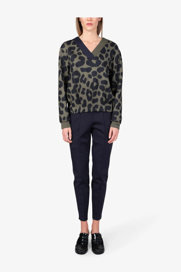 Sweater mit Leo-Print 03