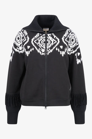 Sweatjacke mit Norweger-Print 01