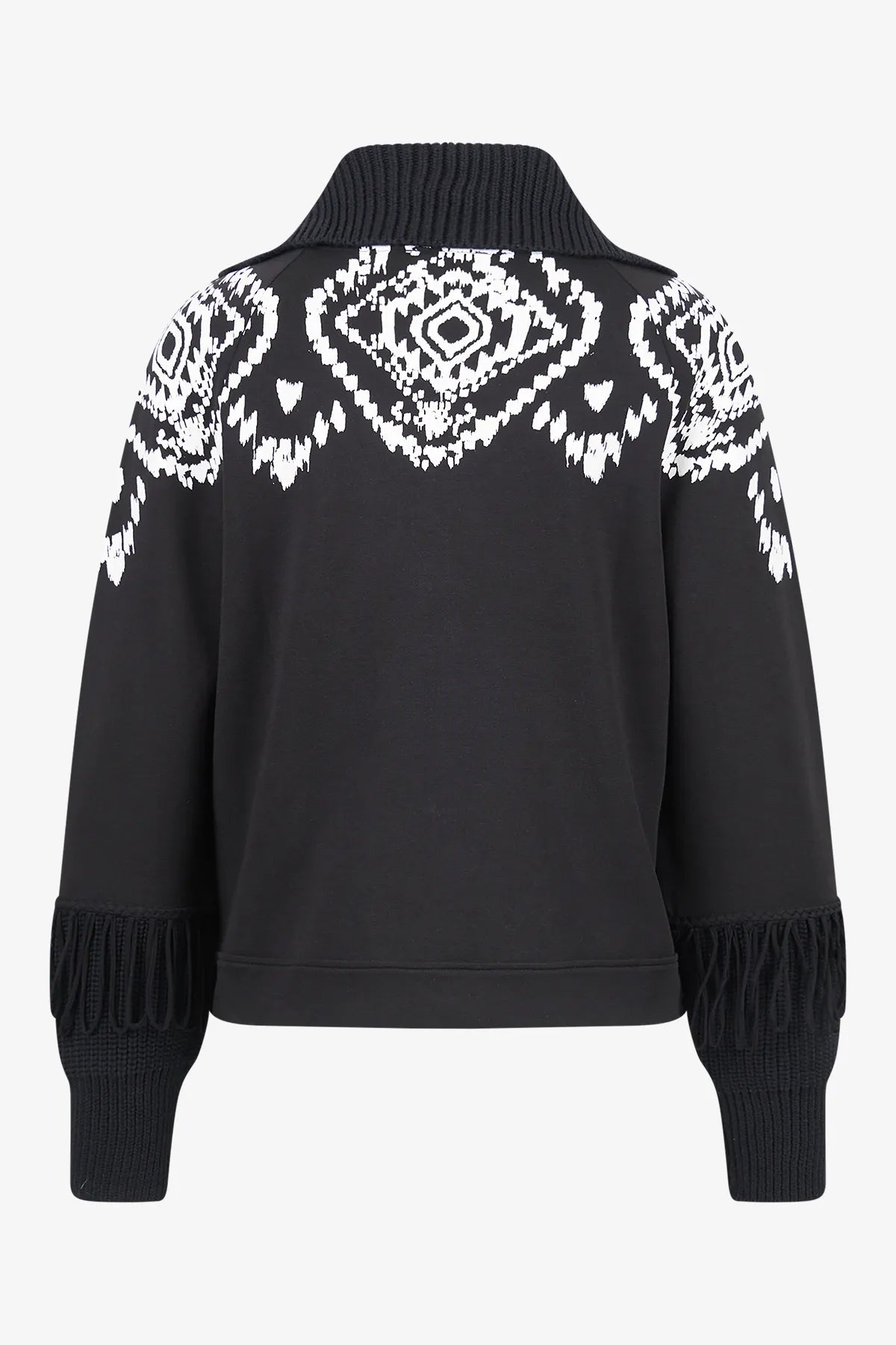 Sweatjacke mit Norweger-Print 02