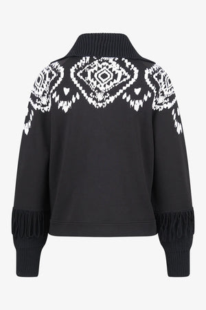 Sweatjacke mit Norweger-Print 02