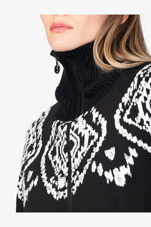Sweatjacke mit Norweger-Print 07