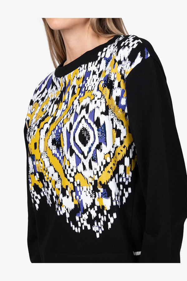 Sweater mit Print und Dekoration 06