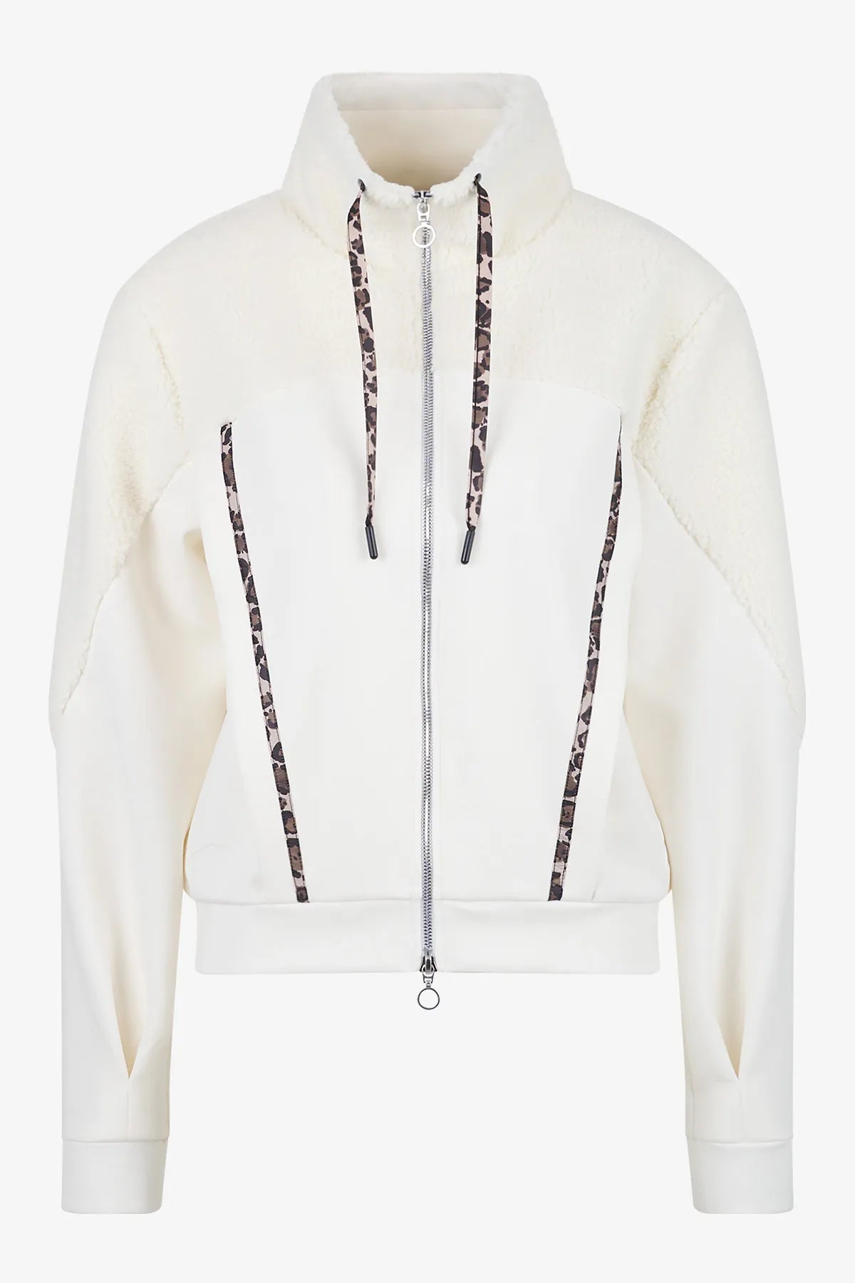 Sweat-Jacke mit Teddy-Stoff 01