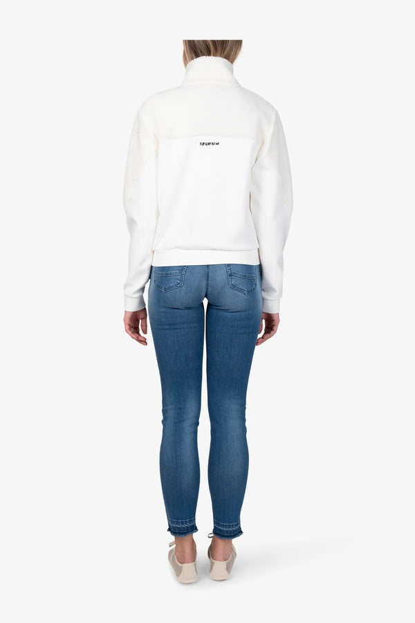 Sweat-Jacke mit Teddy-Stoff 05