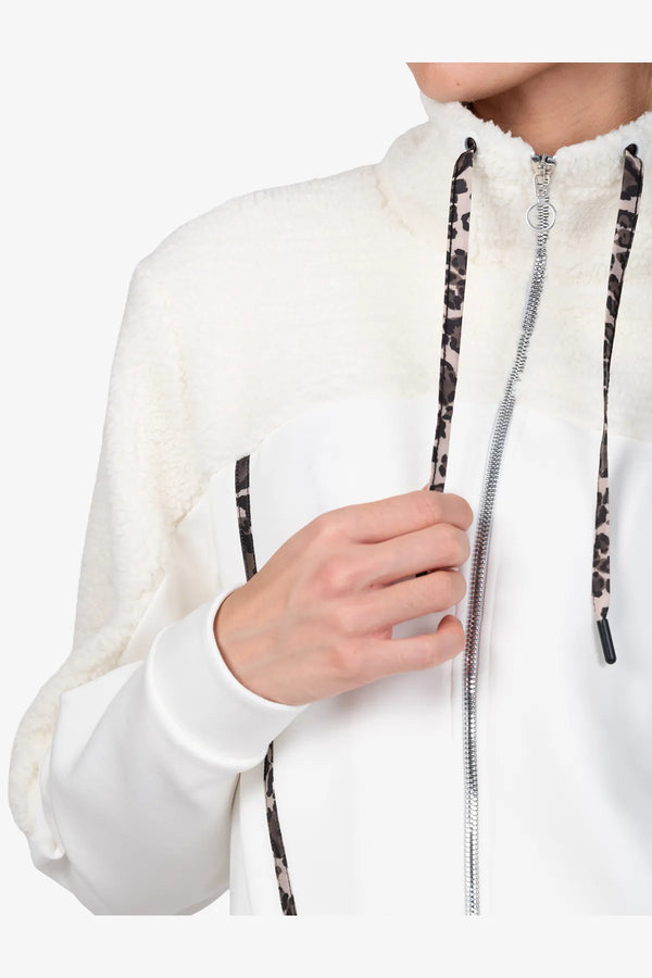 Sweat-Jacke mit Teddy-Stoff 06