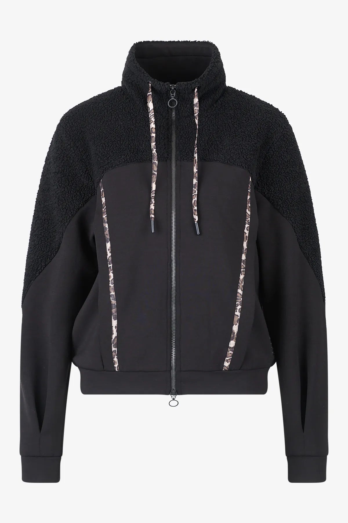 Sweat-Jacke mit Teddy-Stoff 01