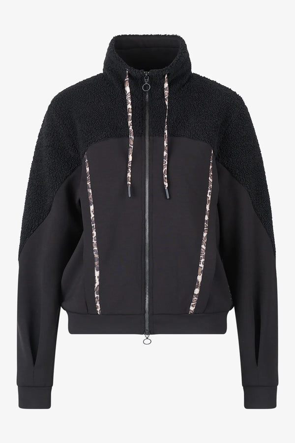 Sweat-Jacke mit Teddy-Stoff 01