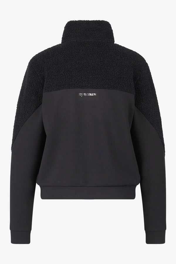 Sweat-Jacke mit Teddy-Stoff 02