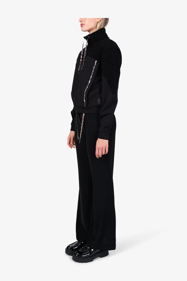 Sweat-Jacke mit Teddy-Stoff 04
