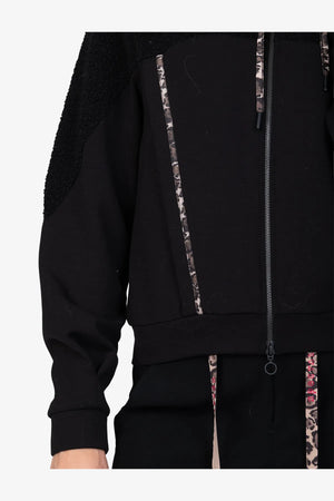 Sweat-Jacke mit Teddy-Stoff 07