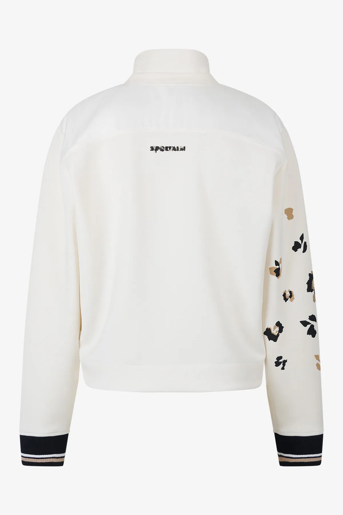 Sweat-Jacke mit asymmetrischem Print 02