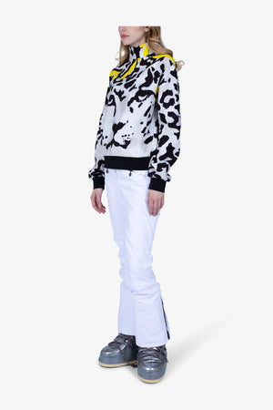 Fleece-Pullover mit Allover-Print 04