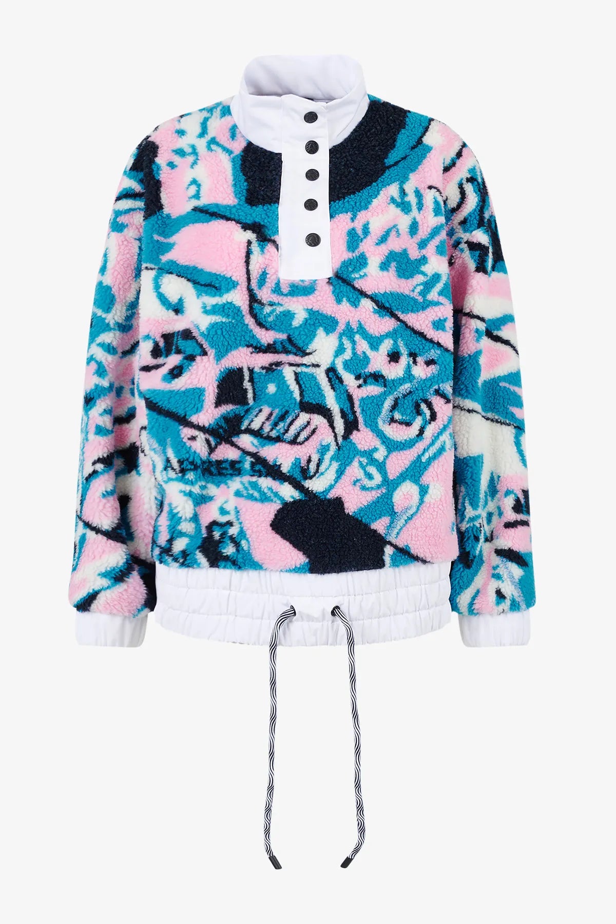 Plüsch-Anorak mit Stehkragen 01