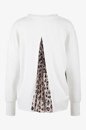 Baumwoll-Sweater mit platziertem Druck 02