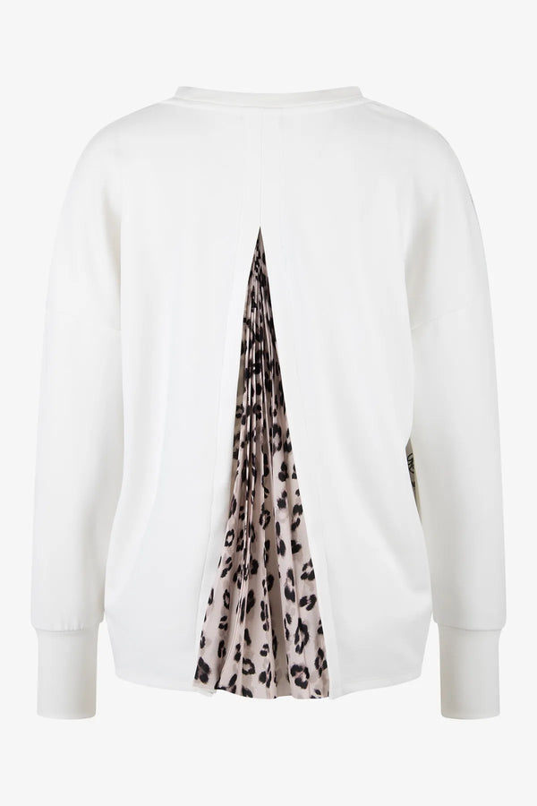 Baumwoll-Sweater mit platziertem Druck 02