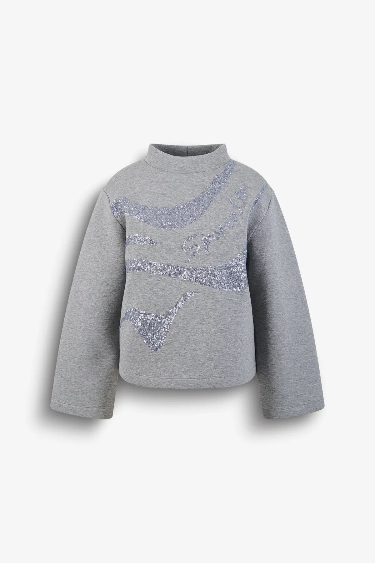 Sweatshirt mit Paillettenstickerei 01
