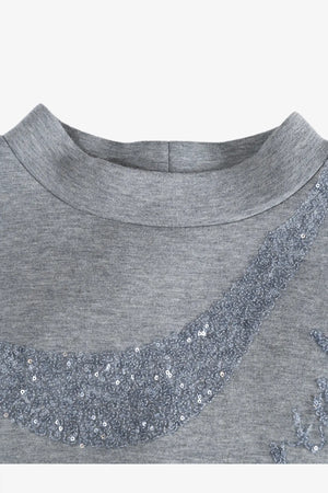 Sweatshirt mit Paillettenstickerei 06