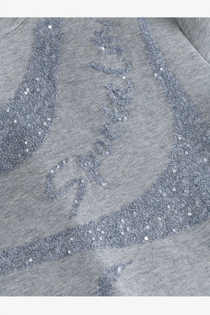 Sweatshirt mit Paillettenstickerei 07