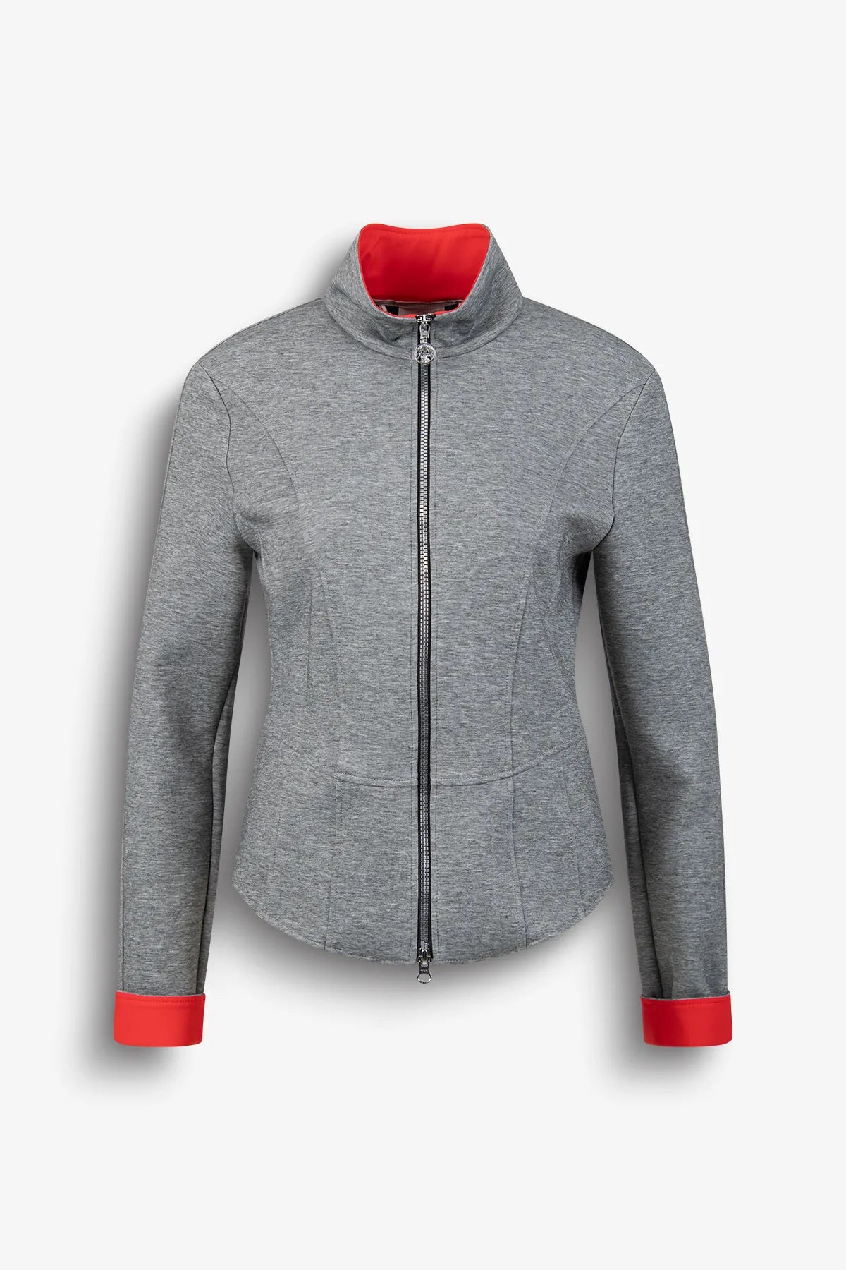 Sweatjacke mit roten Akzenten 01