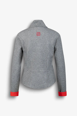 Sweatjacke mit roten Akzenten 02