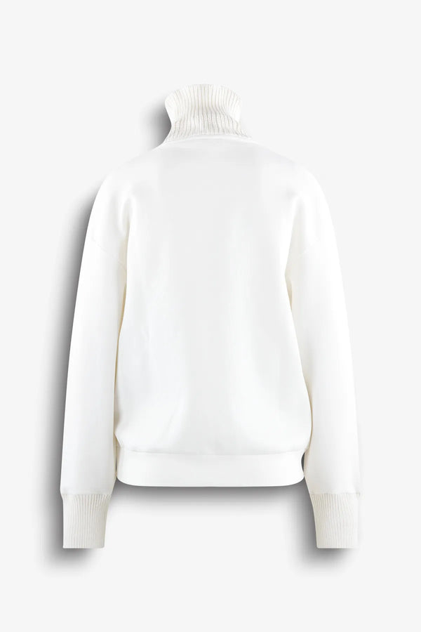 Sweatshirt mit Strickkragen 02