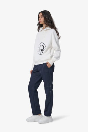 Sweatshirt mit Strickkragen 04