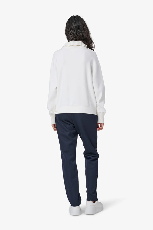 Sweatshirt mit Strickkragen 05