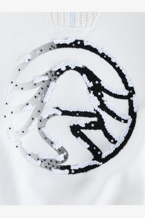 Sweatshirt mit Strickkragen 07